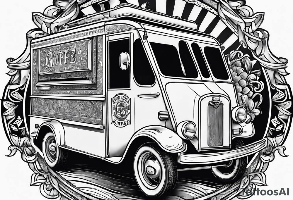 GULF SIDE COFFEE  TRUCK tattoo idea