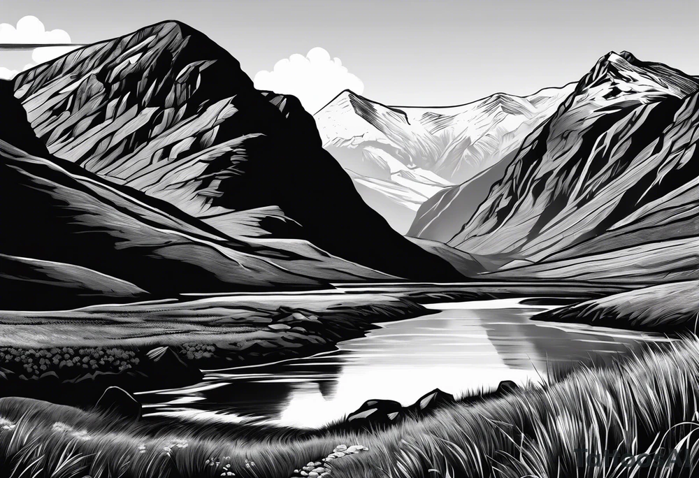 great gable from wasdale head tattoo idea
