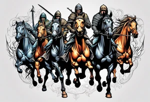 Four horsemen tattoo idea