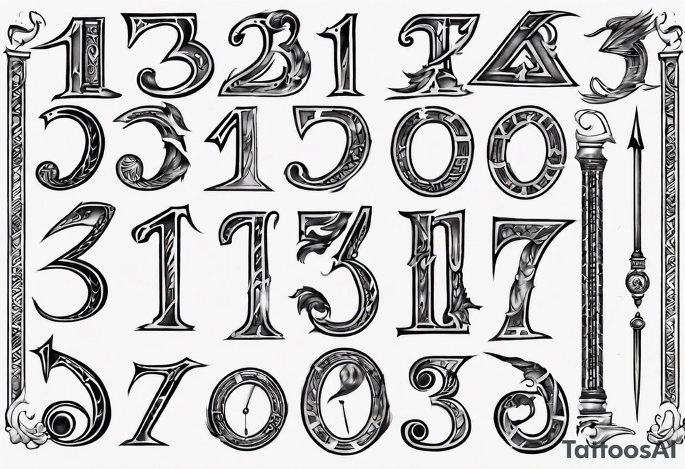 number 13 in roman numerals tattoo idea