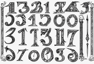 number 13 in roman numerals tattoo idea