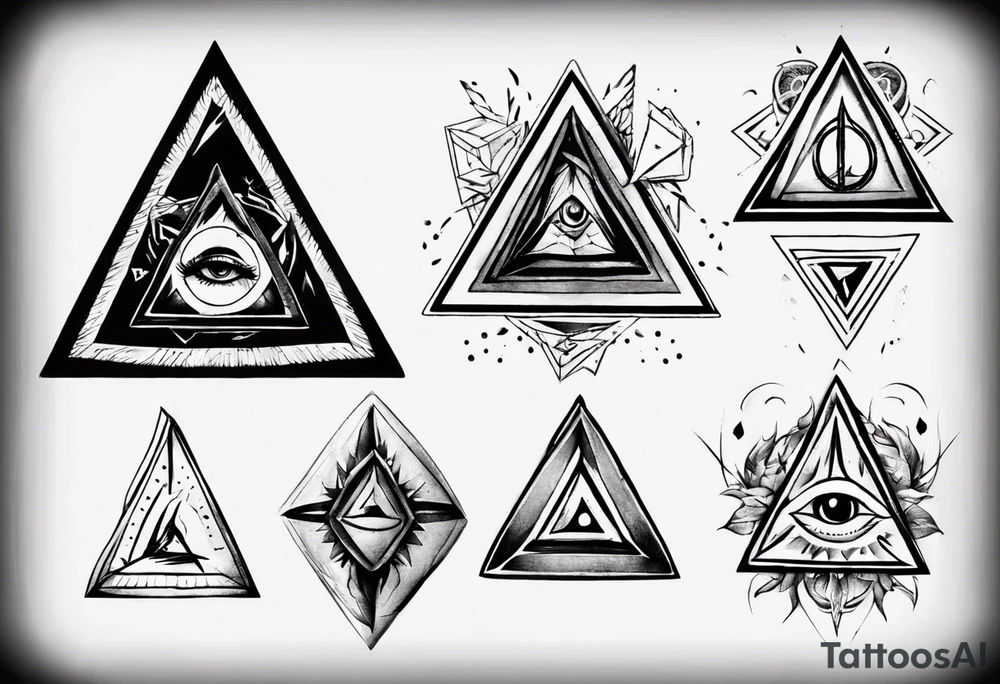 trianges tattoo idea