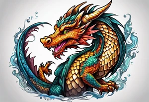 baby dragon tattoo idea