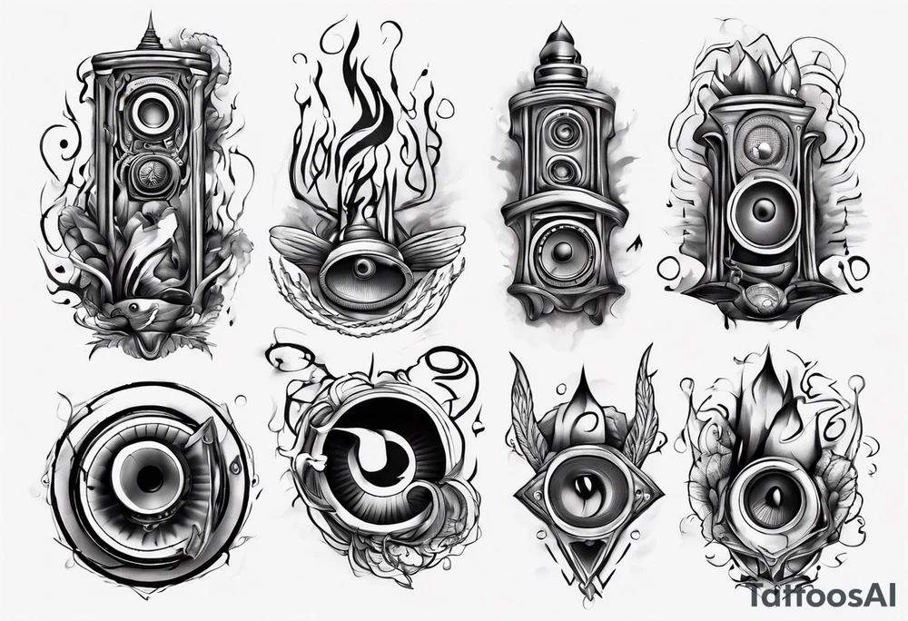 speaker hearth tattoo idea