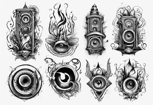 speaker hearth tattoo idea