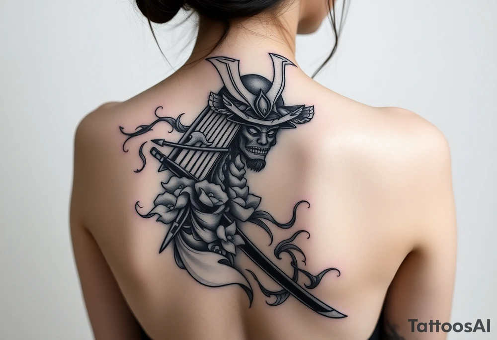 Japanese samurai tattoo idea