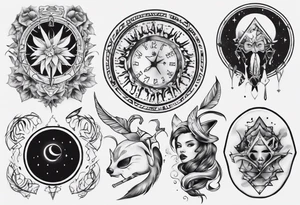 sleep token sleeve tattoo idea