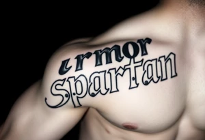 armor spartan tattoo idea