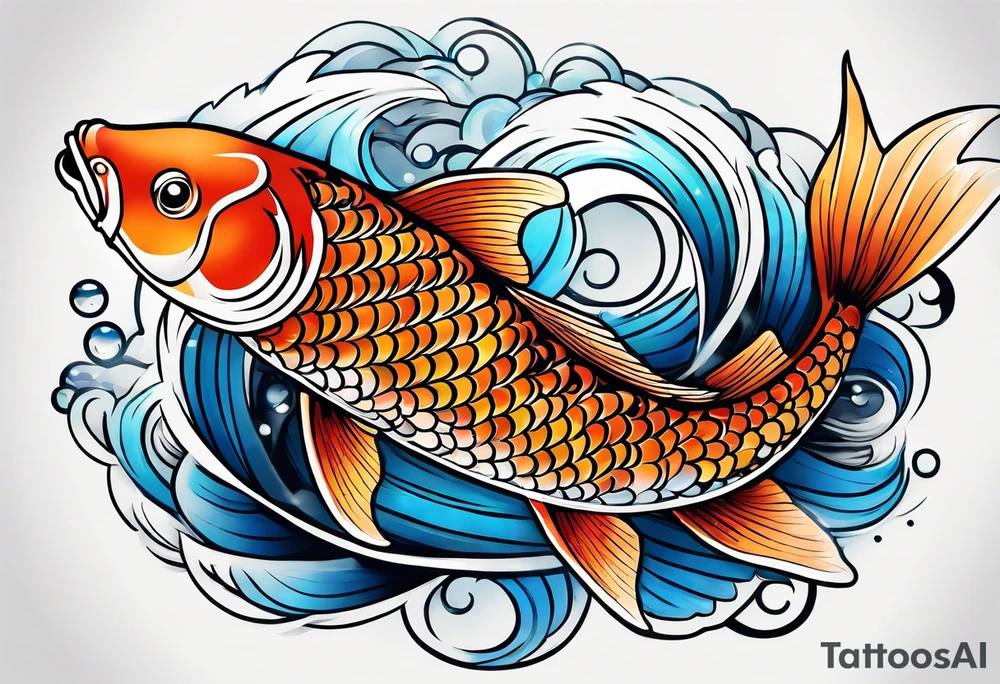 Koi fish tattoo idea