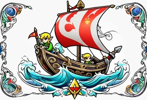 zelda wind waker tattoo idea
