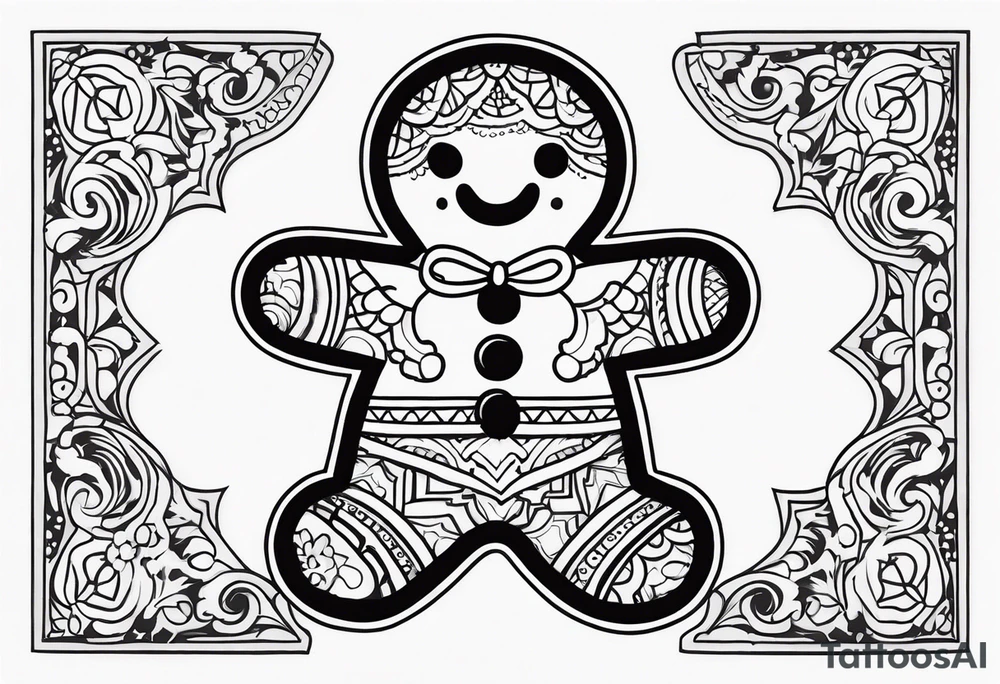 GINGERBREAD MAN tattoo idea
