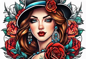 Pinup tattoo idea