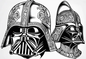 Sith Lord Helmet tattoo idea