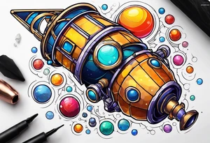 Bubbles space telescope tattoo idea