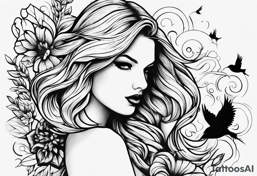 Fineline, small tattoo, Taylor Swift inspired tattoo idea