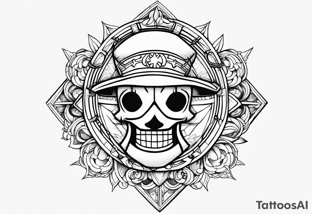 One piece anime tattoo idea