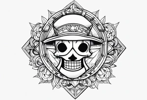 One piece anime tattoo idea