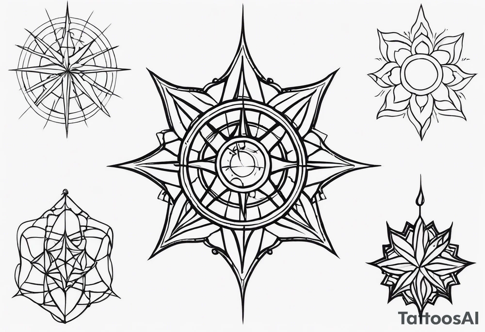 Leuchtturm Spinnennetz Feuer tattoo idea