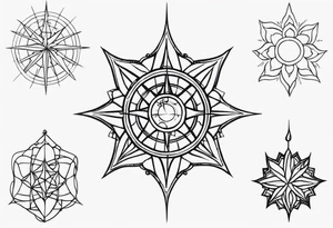 Leuchtturm Spinnennetz Feuer tattoo idea