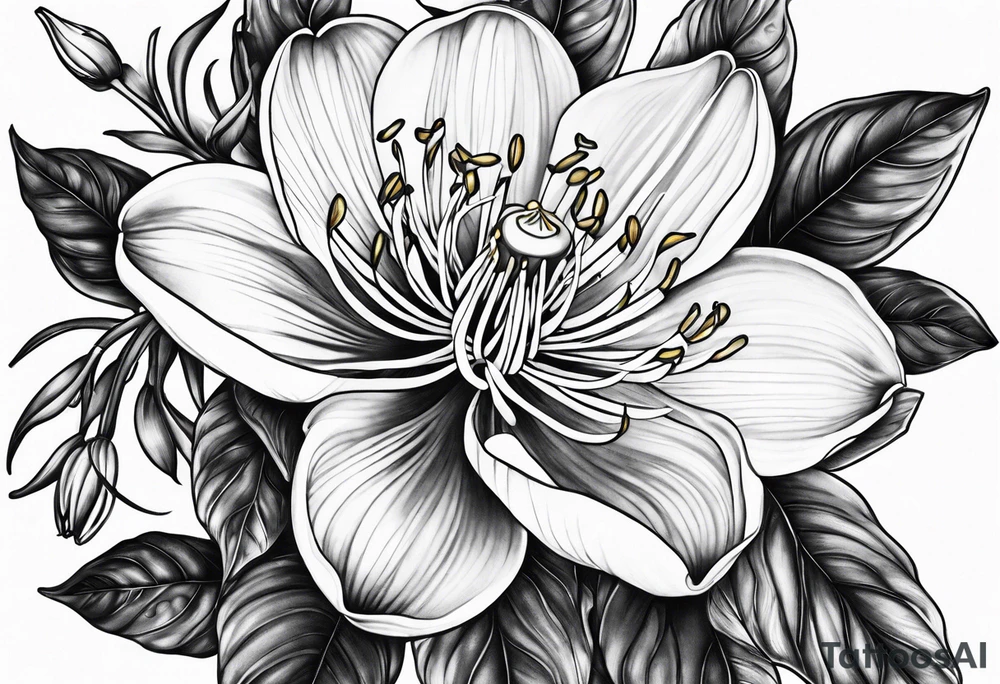 Honeysuckle tattoo idea