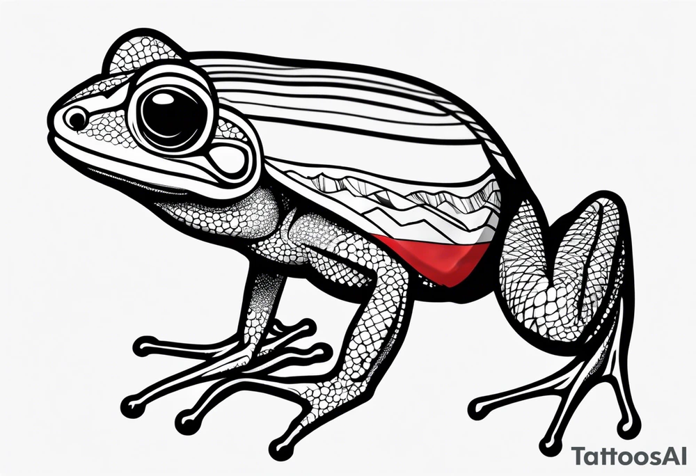 coqui wearing puerto rican flag tattoo idea