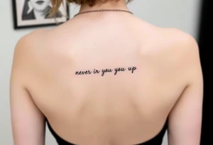 Rick Astley Never Gonna Give You Up tattoo idea
