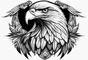 eagle full body fly tattoo idea