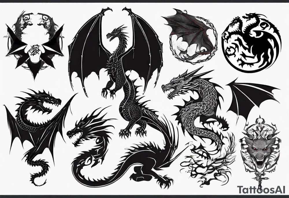 game of thrones dragon tattoo idea