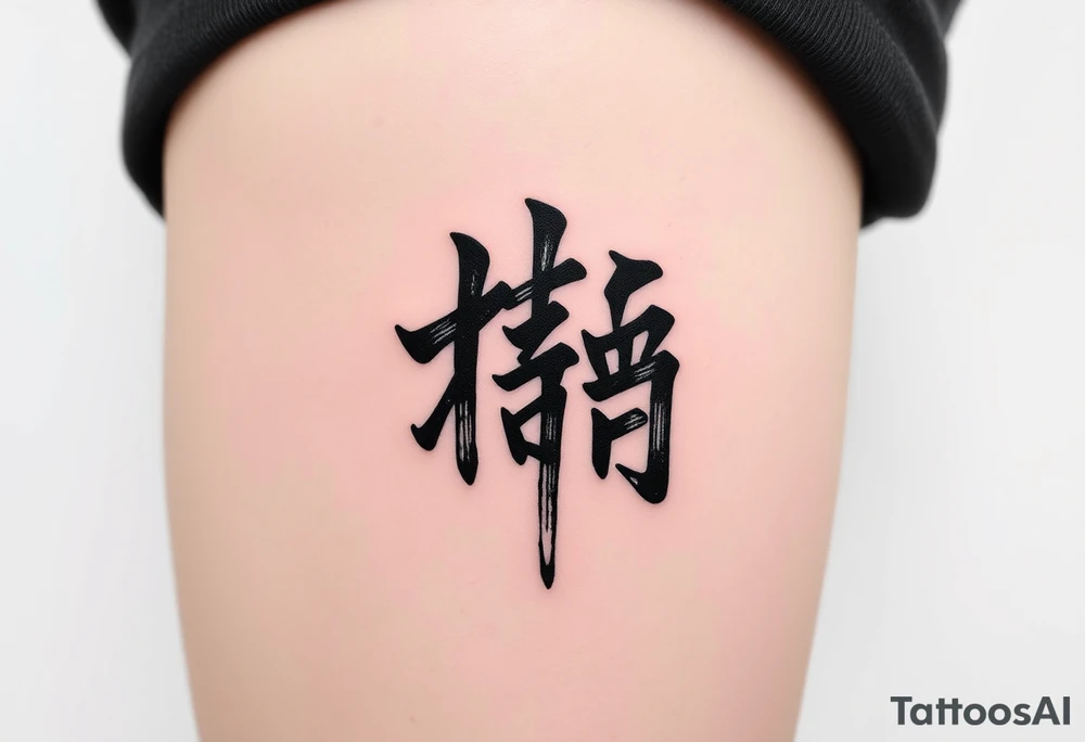 二千六年十二月三十日 in kanjis sosho thin lines tattoo idea