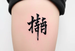 二千六年十二月三十日 in kanjis sosho thin lines tattoo idea