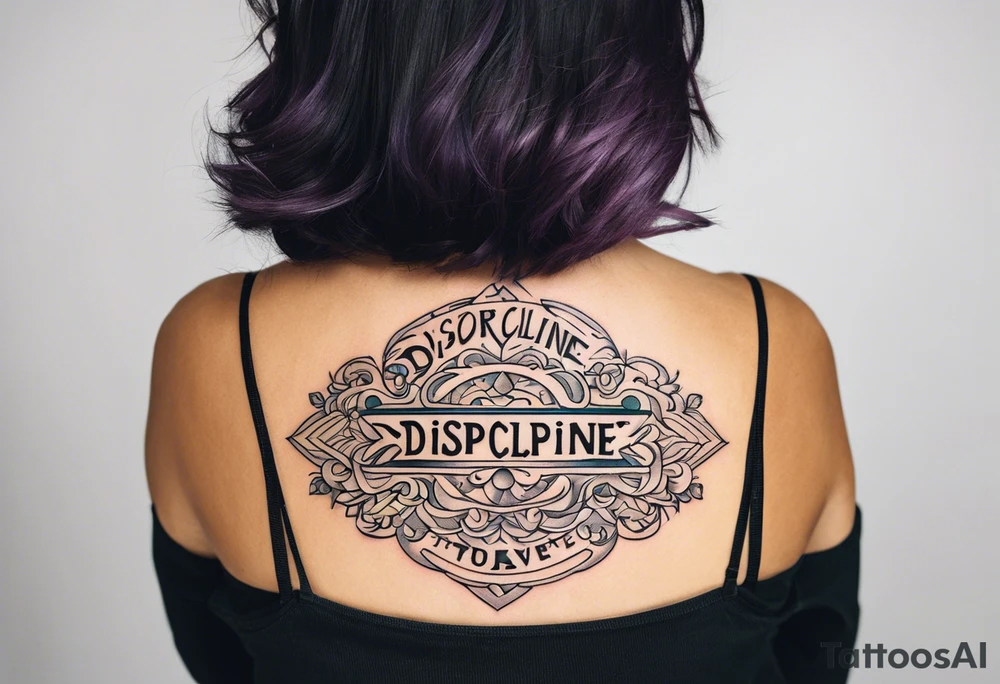 Discipline tattoo idea