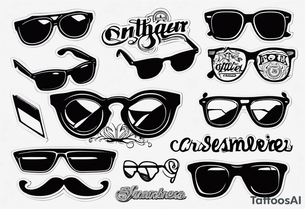 Officer Sunglasses tattoo idea