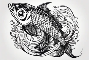 Koi fish tattoo idea