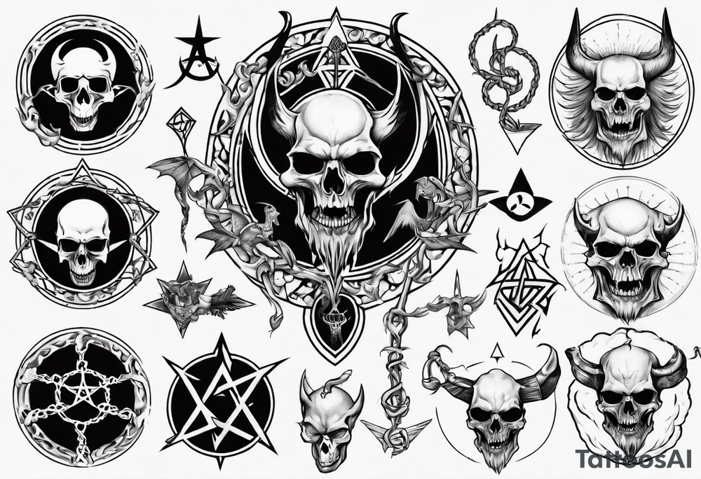 satanic tattoo idea