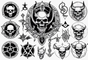 satanic tattoo idea