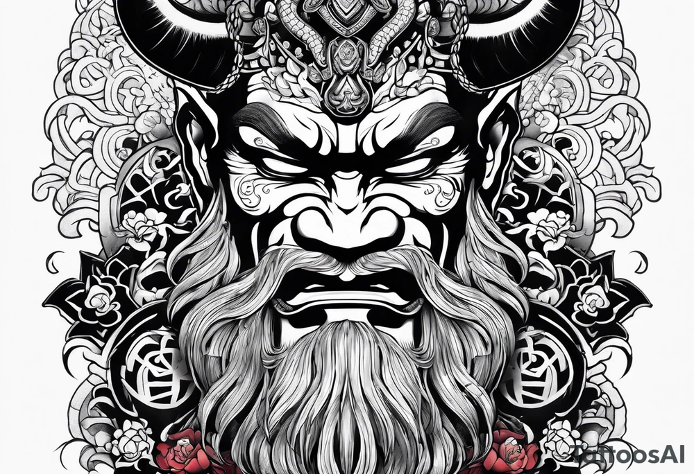 yakuza tattoo oni tattoo idea