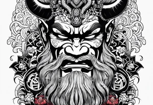 yakuza tattoo oni tattoo idea