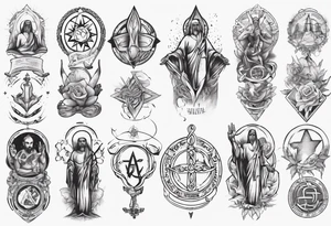 equality, social justice, service to humanity, and tolerance for other religions tattoo idea