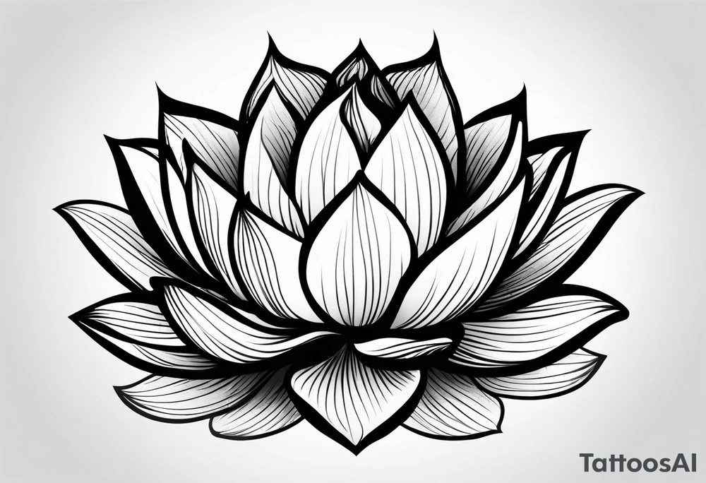 lotus flower tattoo idea