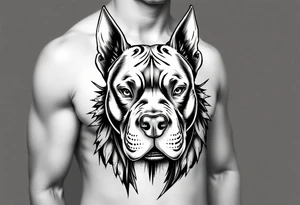 Pitbull niebieskie oczy , kobiety , hazard tattoo idea