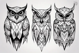 Demonic Owl tattoo idea