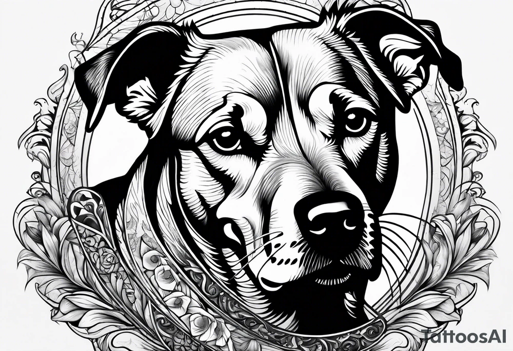 A dog that looks like a tod tattoo idea