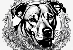 A dog that looks like a tod tattoo idea