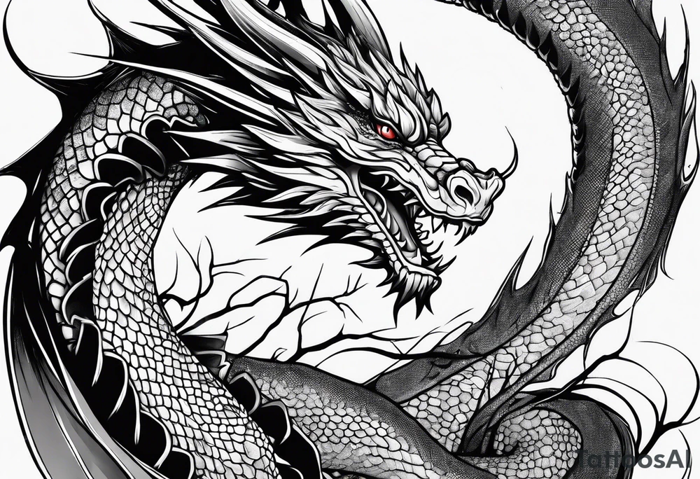 Dragon tattoo idea