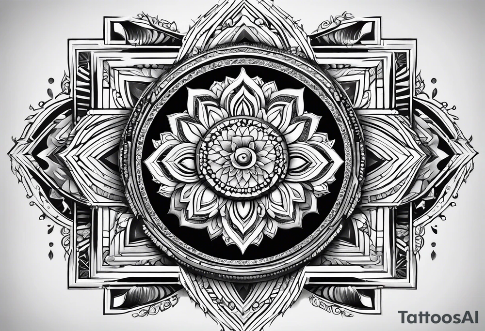 mandala, thunderbird,  heyoka tattoo idea
