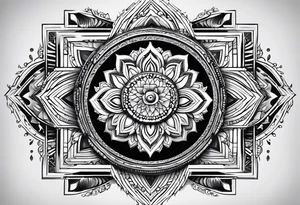 mandala, thunderbird,  heyoka tattoo idea