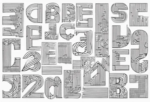 all the letters of the alphabet tattoo idea