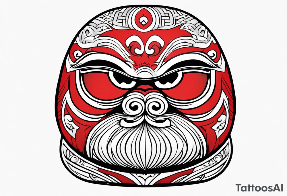 Daruma doll tattoo idea