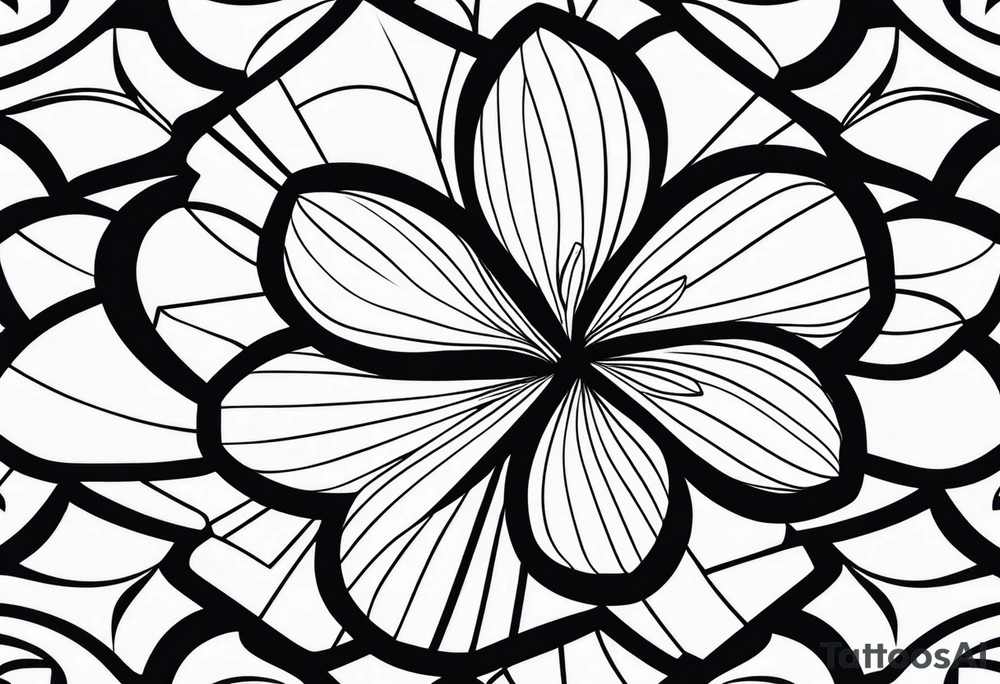 four-leaf clover tattoo idea