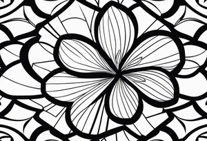 four-leaf clover tattoo idea